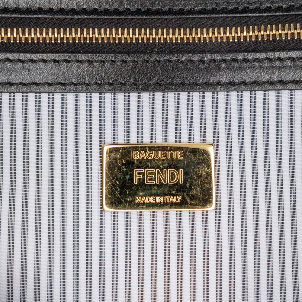 Pre-Loved Fendi Striped Jersey Baguette Satchel - Picture 5 of 10